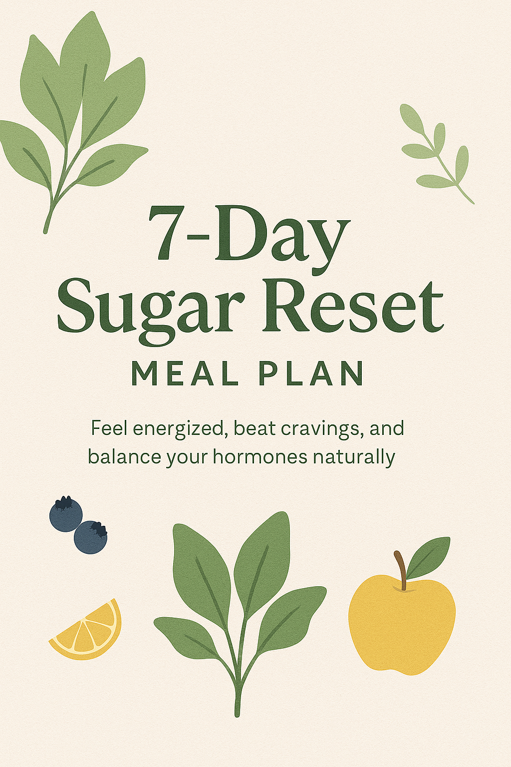7-Day Sugar Reset Meal Plan